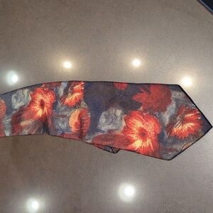 Vintage Fendi poppy silk tie